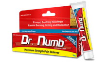 Dr. Numb 5% Lidocaine Topical Numbing Cream, 30 gram tube